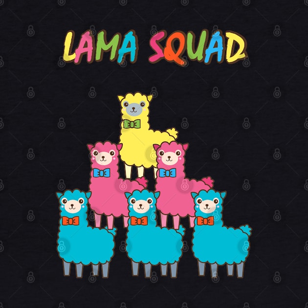 The colourful Lama Squad by SPAZE